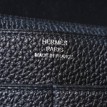 Hermes Togo Dogon Duo Wallet Black 7 of 10
