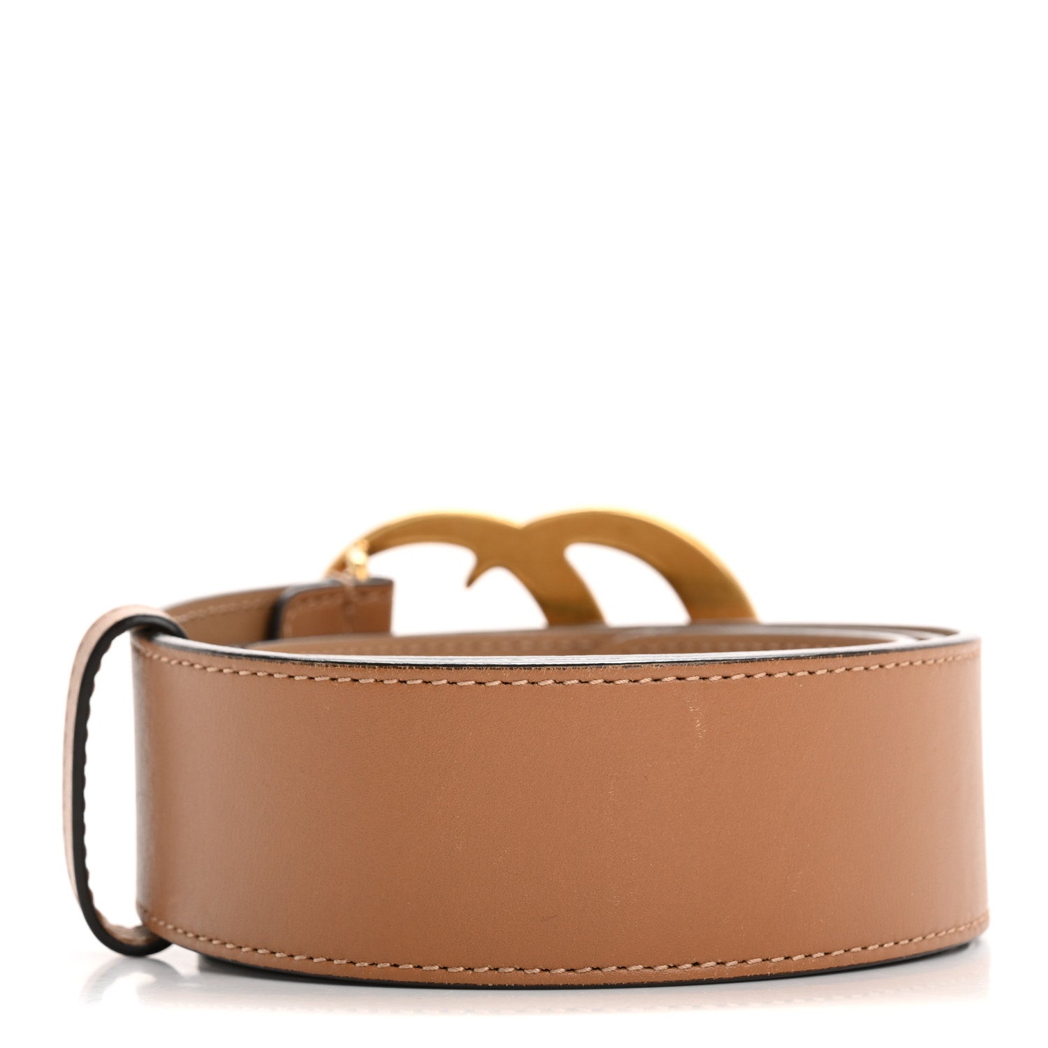 Gucci Calfskin Double G 40mm Belt 80 32 Tan 2 of 6