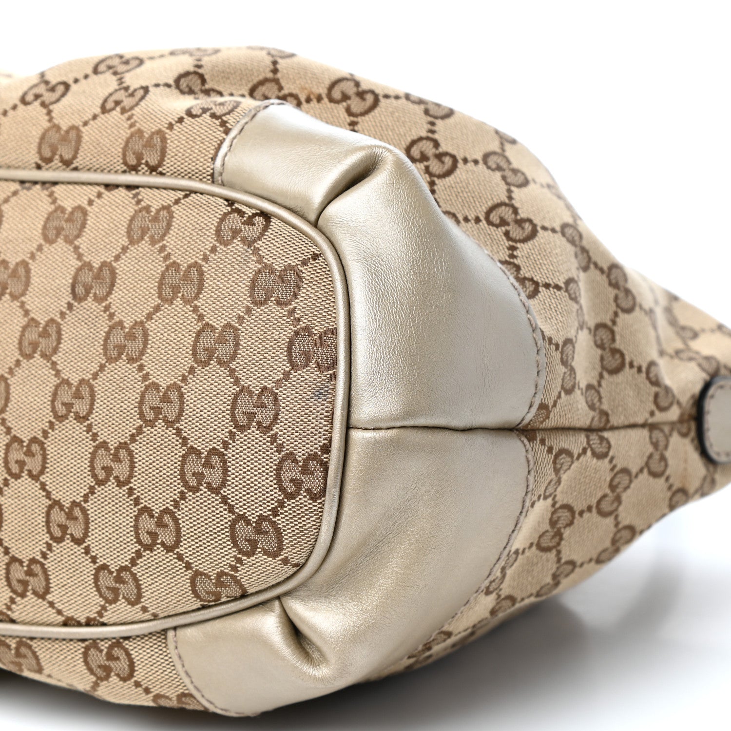 Gucci Monogram Medium Sukey Top Handle Bag Golden Beige 10 of 11