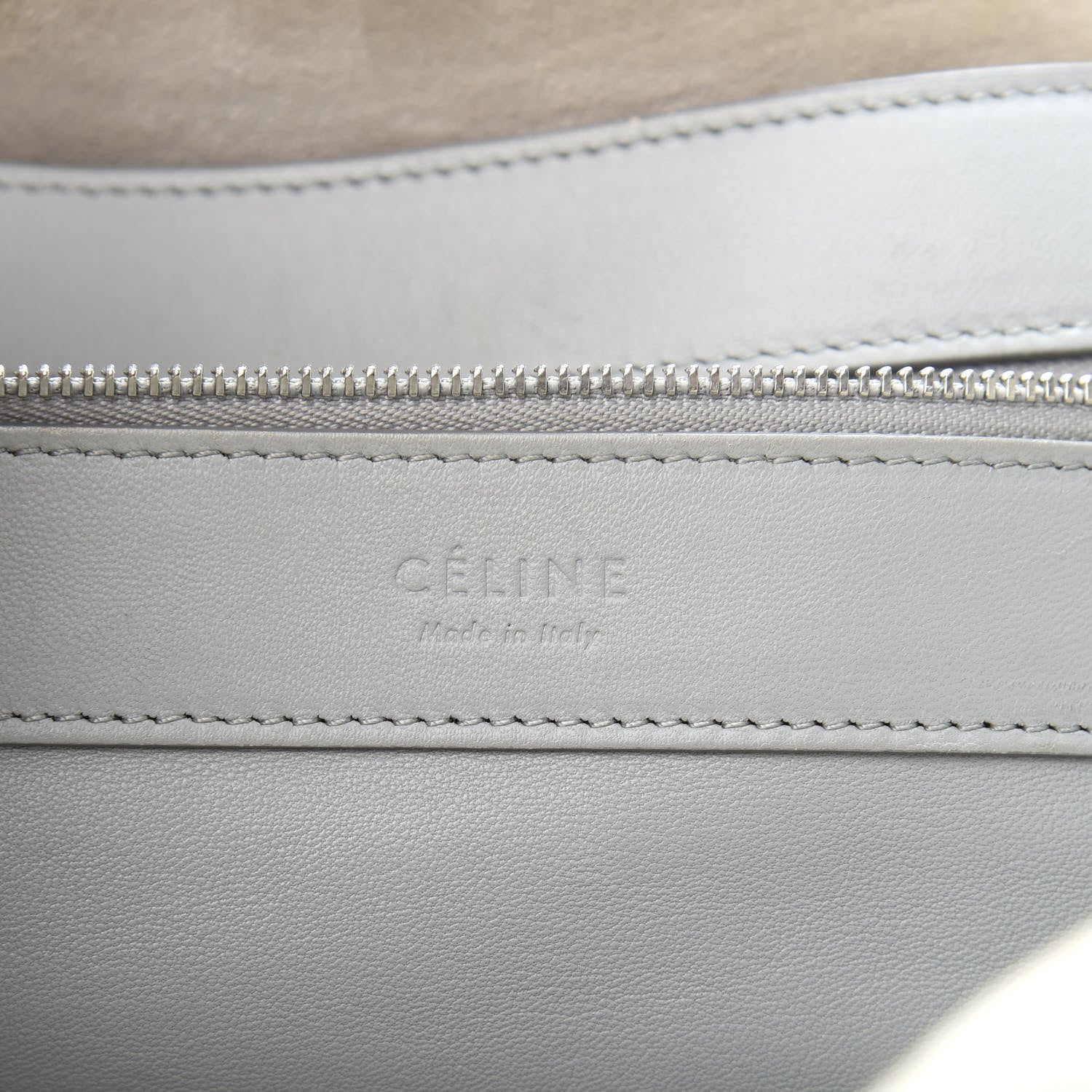 Celine Lambskin Horizontal Cabas Cloud 6 of 16