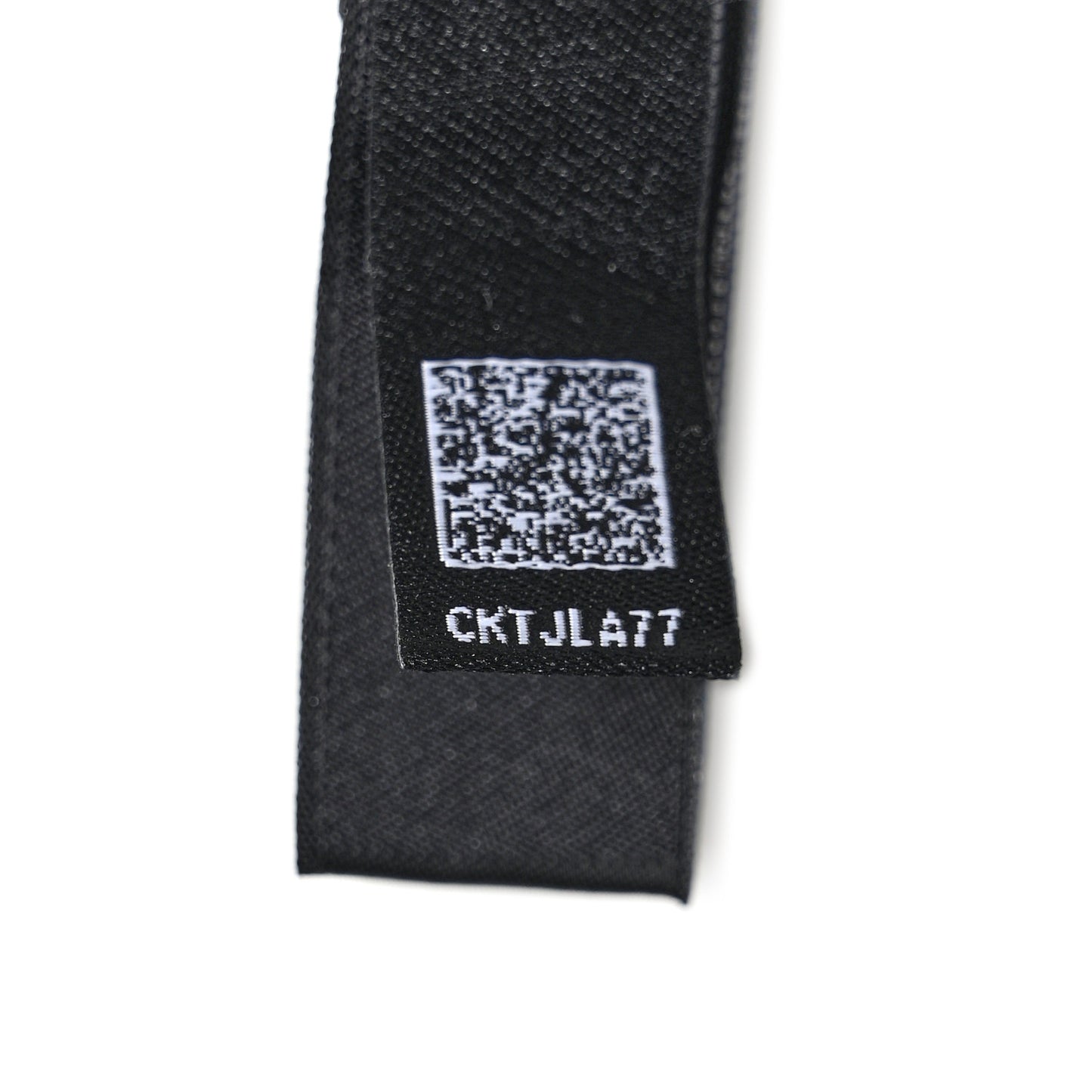 Silk CC Slim Bandeau Scarf Black Ecru