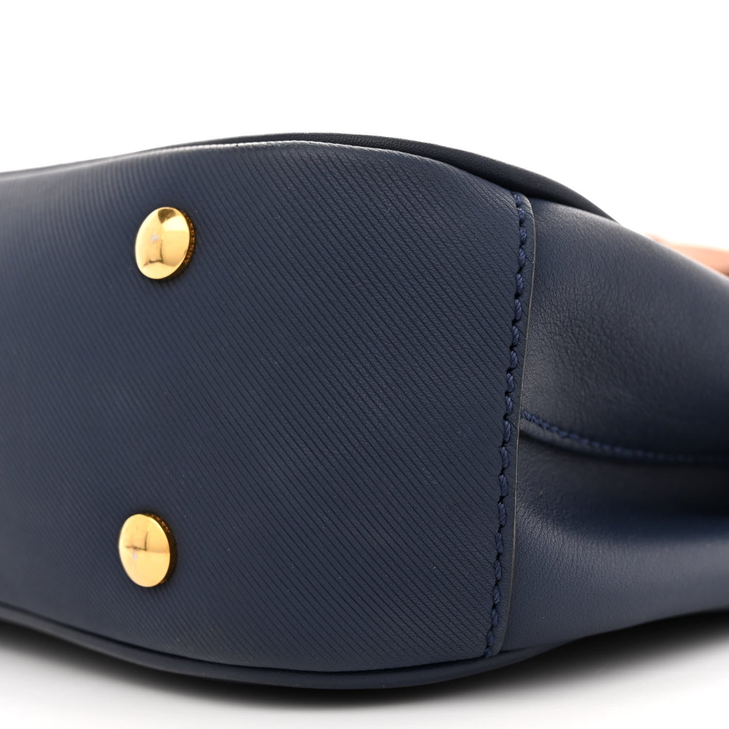 Burberry Trench Calfskin Medium DK88 Top Handle Bag Ink Blue 10 of 16
