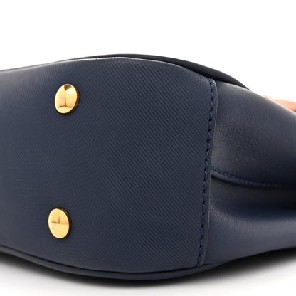 Burberry Trench Calfskin Medium DK88 Top Handle Bag Ink Blue 10 of 16