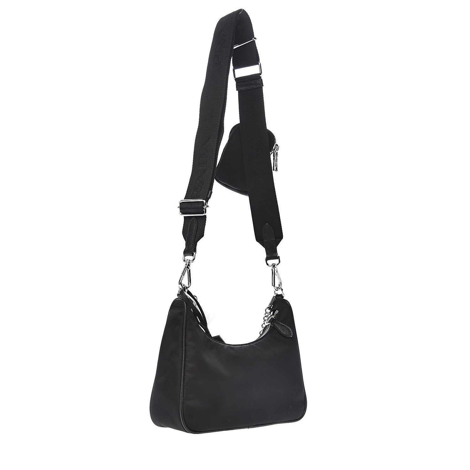 Prada Nylon Re-Edition 2005 Shoulder Bag Black 2 of 11