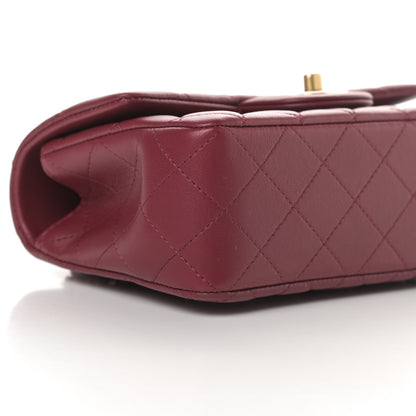 Chanel Lambskin Quilted Mini Top Handle Rectangular Flap Burgundy 9 of 11