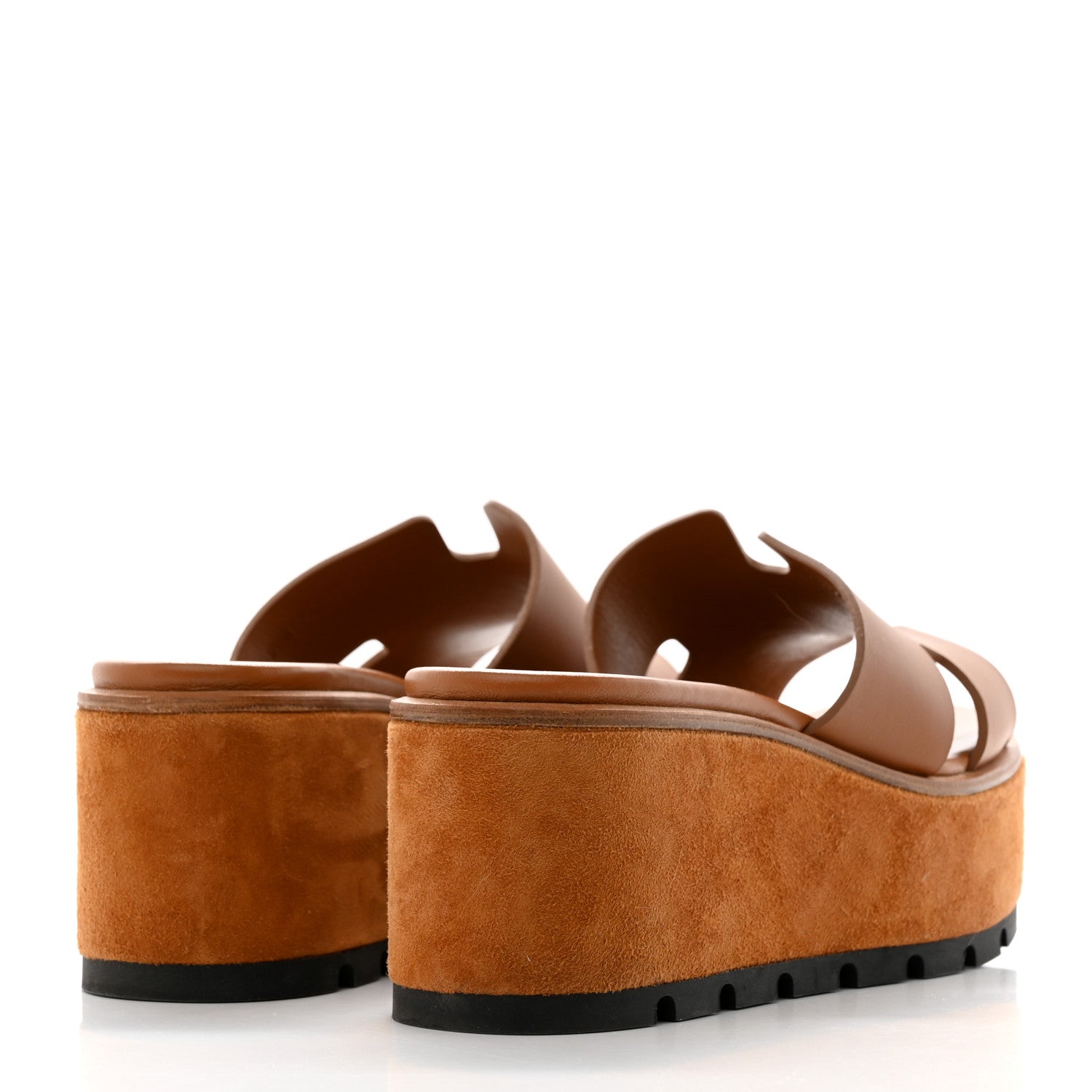 Hermes Calfskin Suede Eze 30 Sandals 36 Naturel 4 of 10