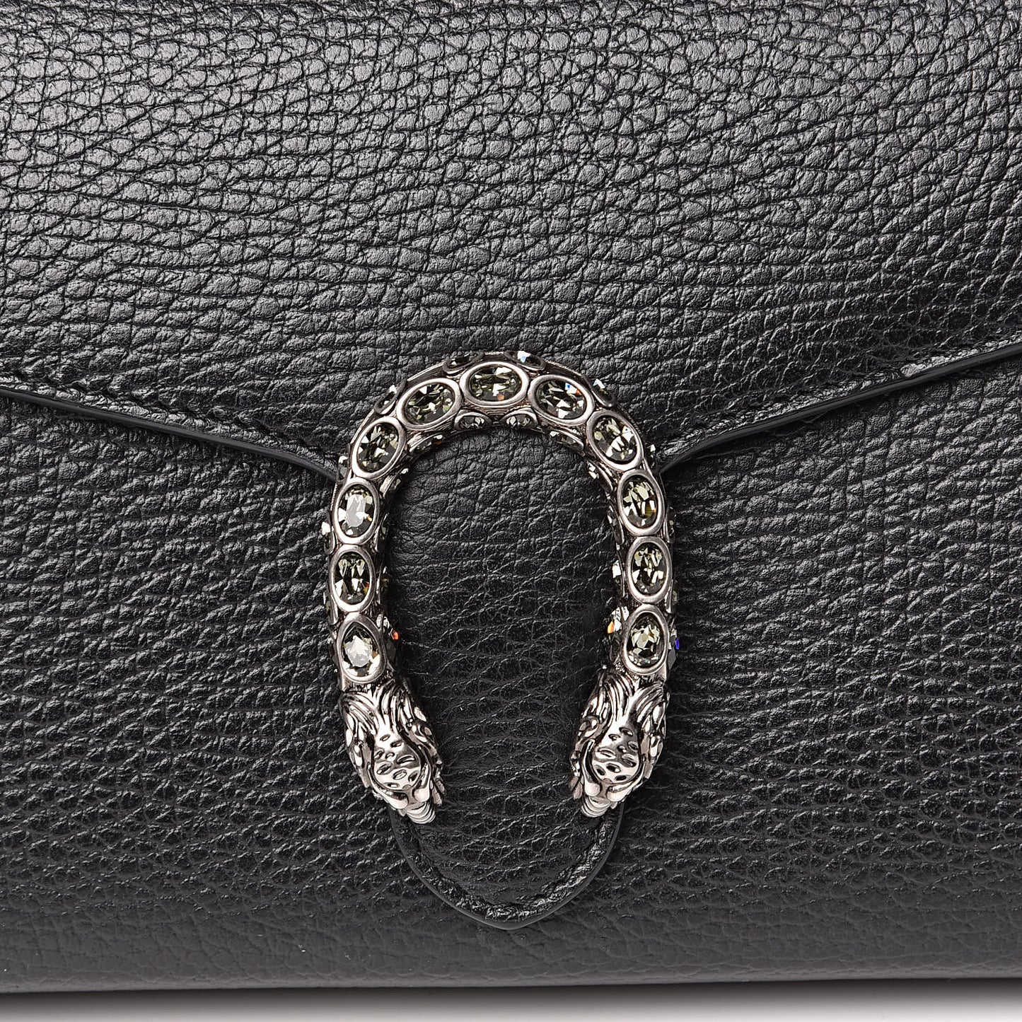 Calfskin Mini Dionysus Chain Wallet Black