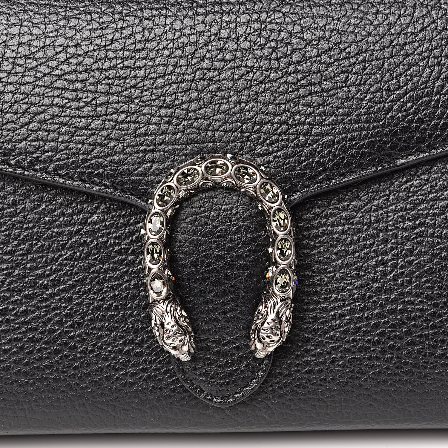 Gucci Calfskin Mini Dionysus Chain Wallet Black 10 of 11