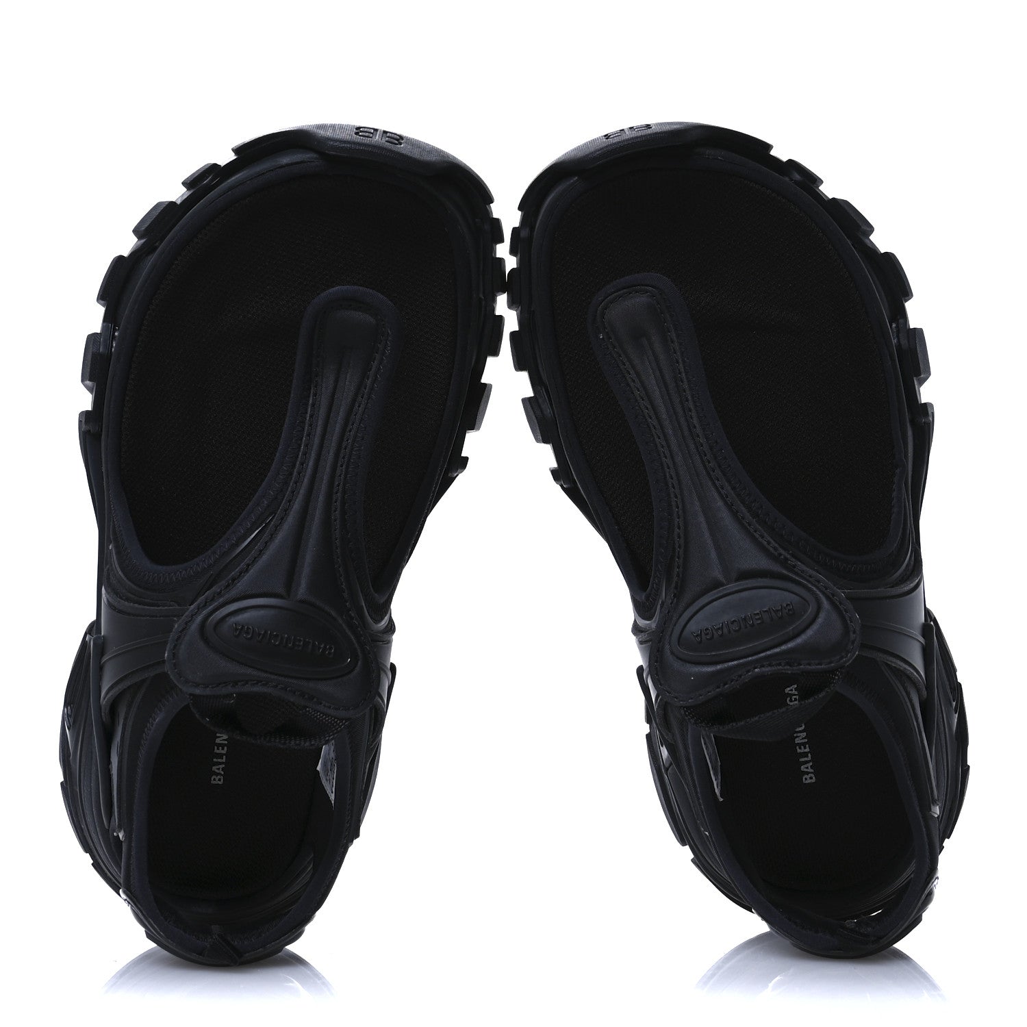 Balenciaga Neoprene Rubber Thong Sandals 37 Black 1665072