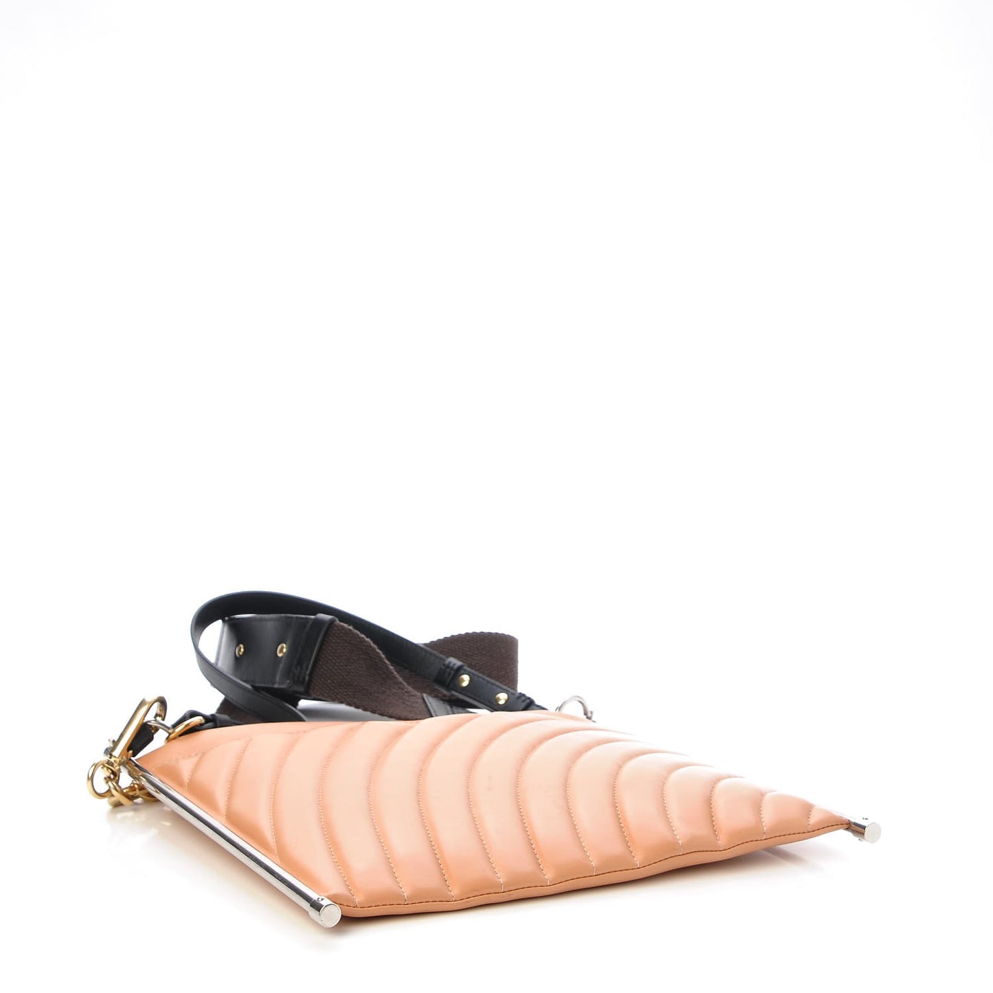 Smooth Calfskin Quilted Medium Roy Clutch Blushy Pink