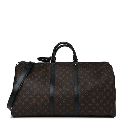 Louis Vuitton Monogram Macassar Keepall Bandouliere 55 1 of 11