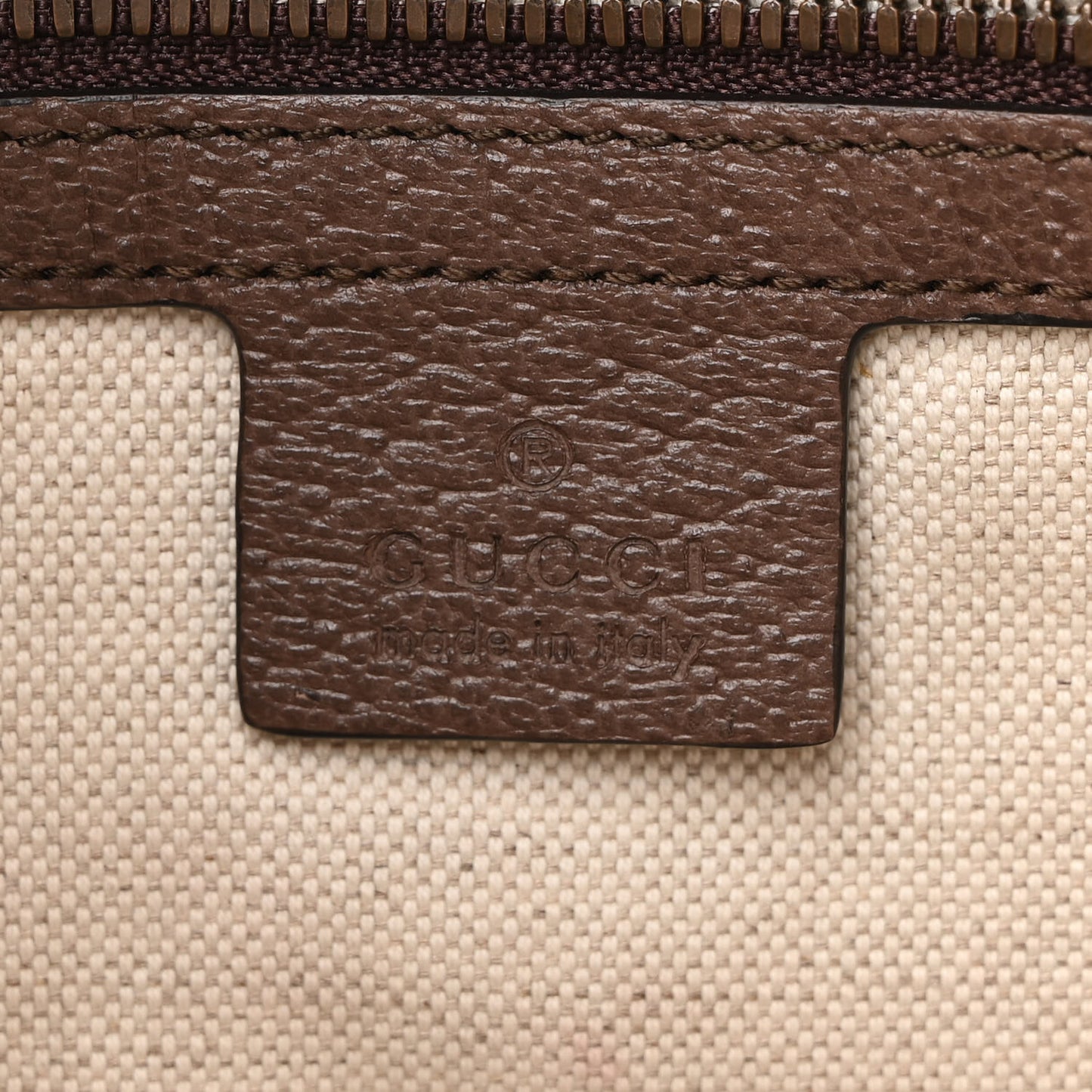 GG Supreme Monogram Web Small Ophidia Half Moon Hobo Brown