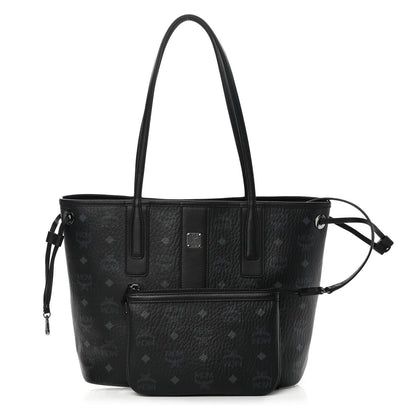 MCM Visetos Small Liz Reversible Shopper Tote Black 1 of 16