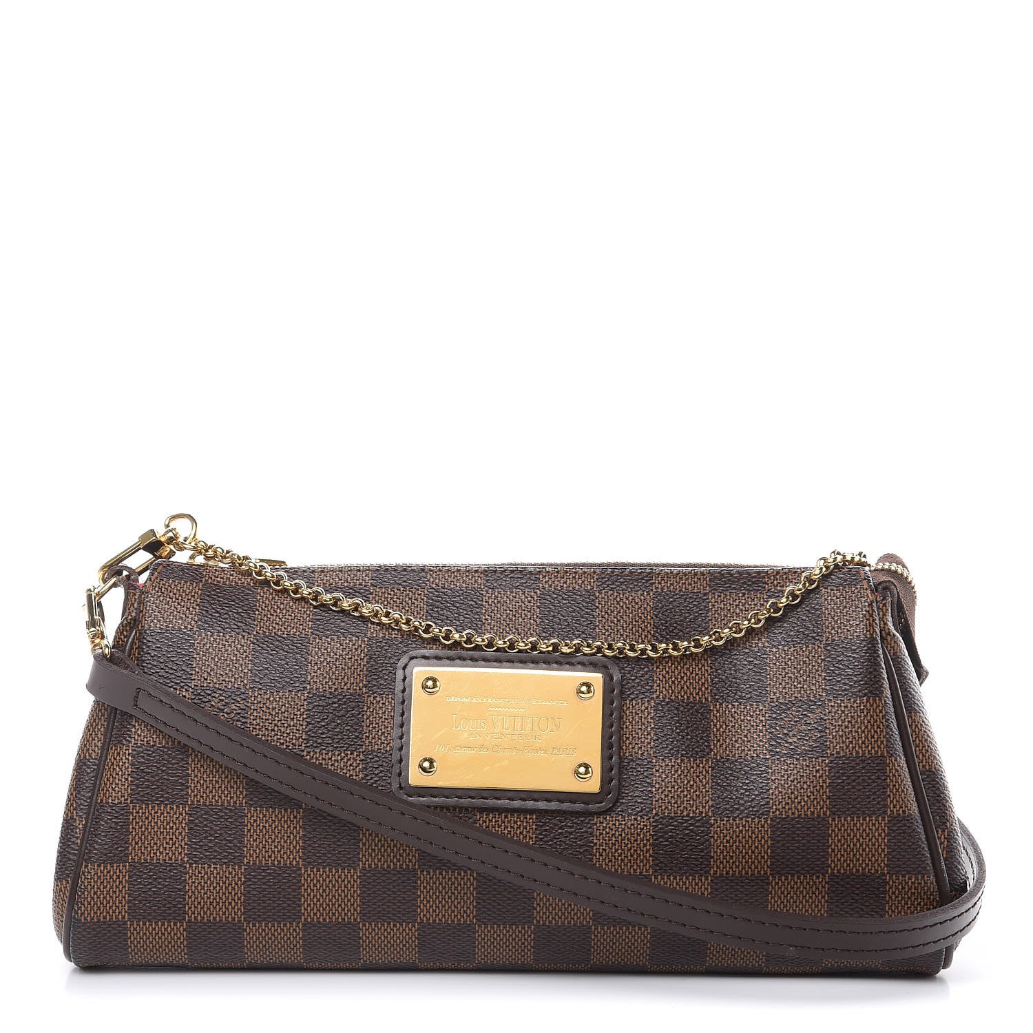 Louis Vuitton Damier Ebene Eva Clutch 1 of 11
