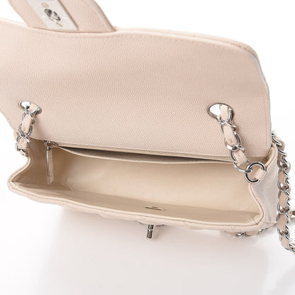 Chanel Caviar Quilted Mini Rectangular Flap Light Beige 5 of 8