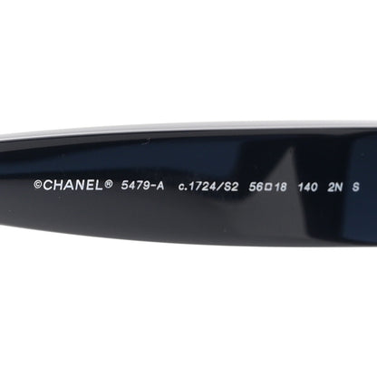 Chanel Acetate Square Heart Sunglasses 5479-A Blue 5 of 9