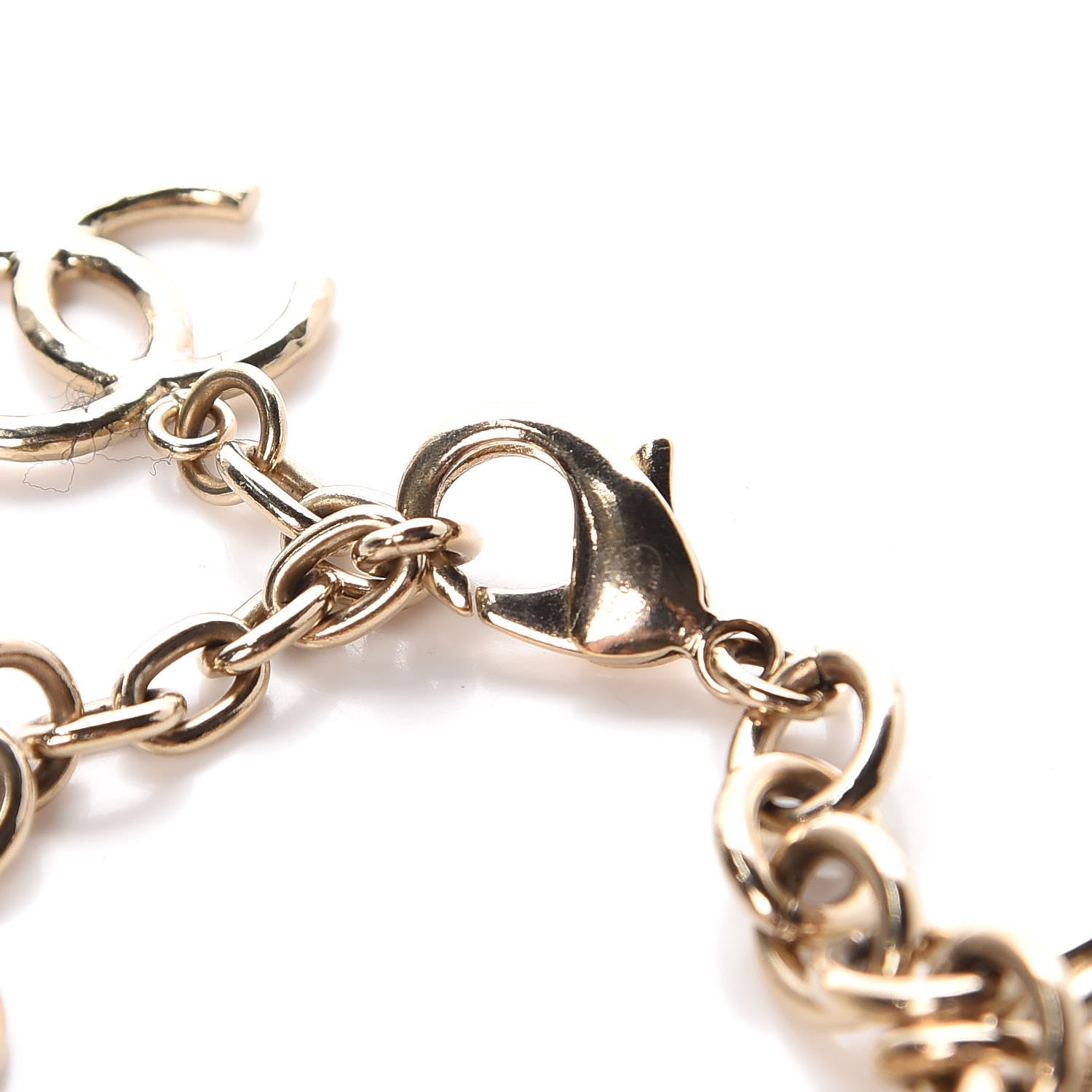 Chanel Hoop Cuba Logo Bracelet Gold 4 of 5