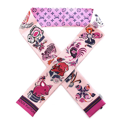 Louis Vuitton Silk Monogram Superstition Bandeau Rose 1 of 5