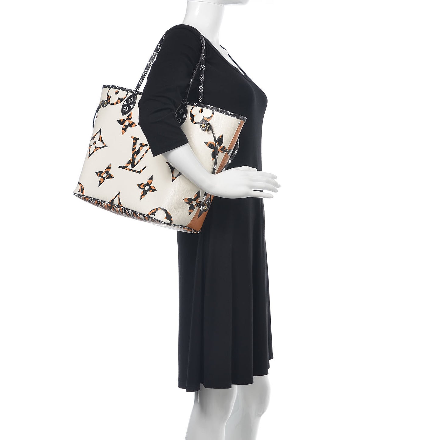 Monogram Giant Jungle Neverfull MM Ivory