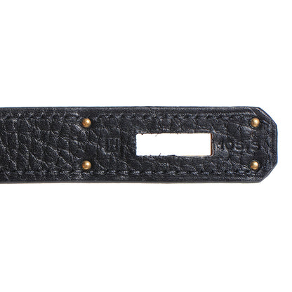 Hermes Fjord Kelly Retourne 35 Black 9 of 26