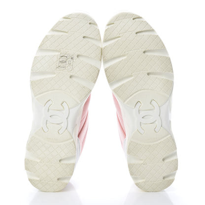 Chanel Canvas Womens CC Sneakers 39 Salmon 5 of 10
