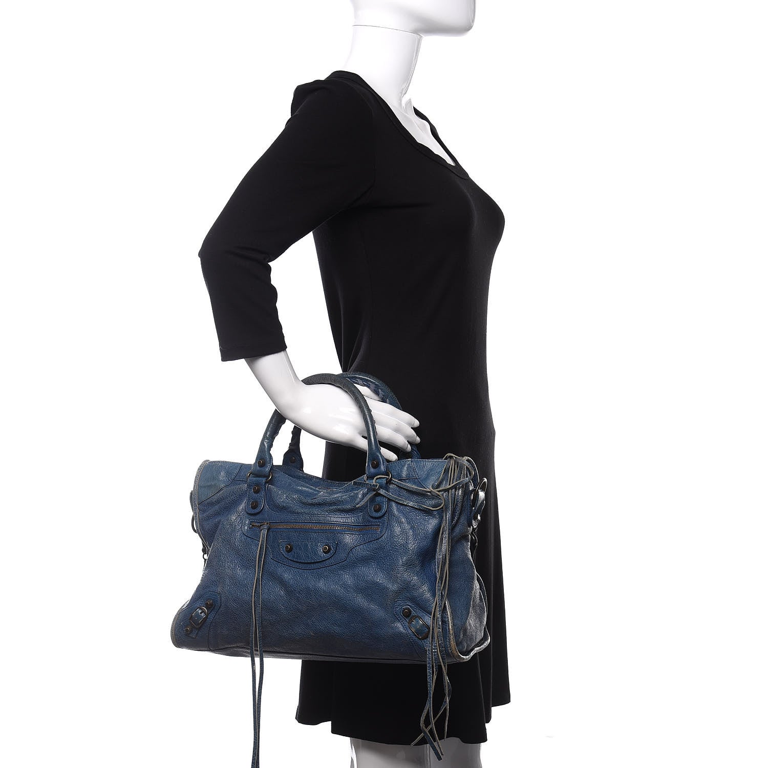 Balenciaga Agneau Classic Hardware City Bleu Cobalt Bleu Electric 2 of 15