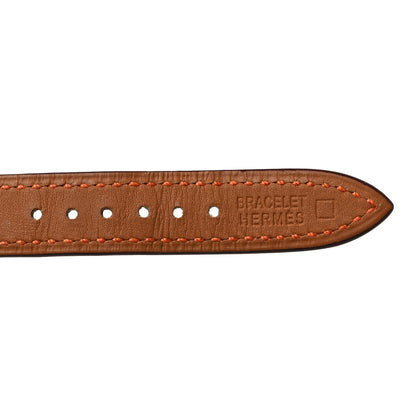 Hermes Shiny Alligator Single Tour Watch Strap Orange 4 of 6