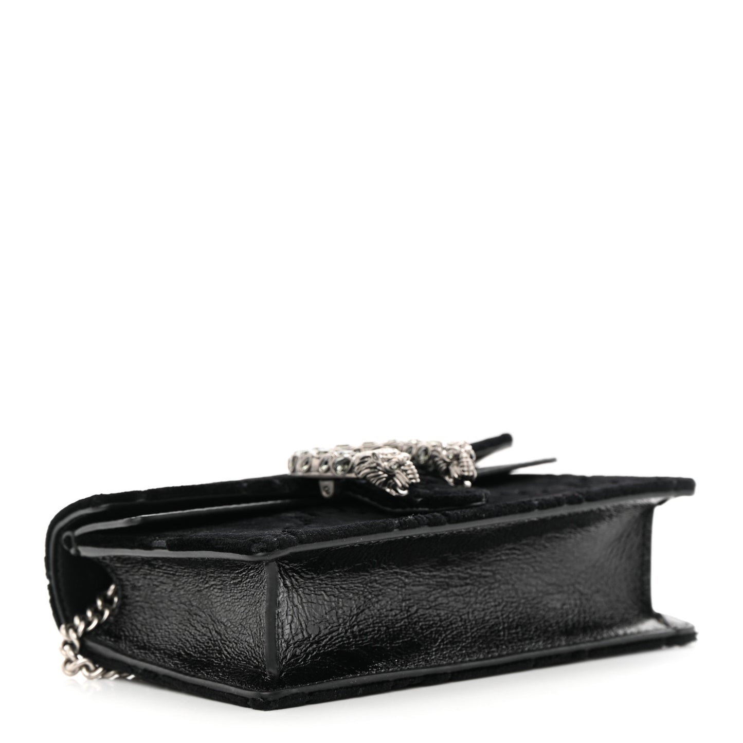 Velvet Super Mini Dionysus Shoulder Bag Black