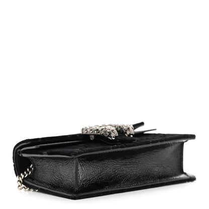 Gucci Velvet Super Mini Dionysus Shoulder Bag Black 4 of 10