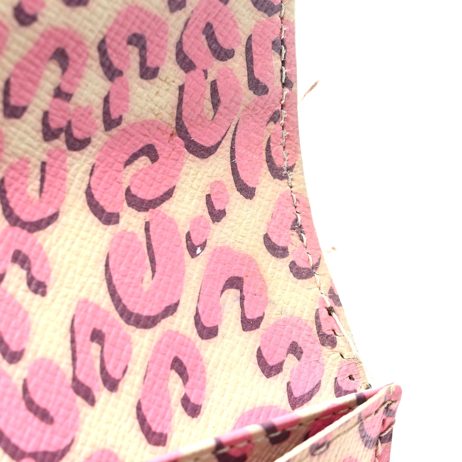 Louis Vuitton Monogram Leopard Sarah Wallet Blanc Corail 8 of 10