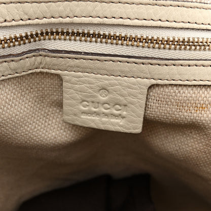 Gucci Pebbled Calfskin Medium Soho Shoulder Bag Off White 6 of 14