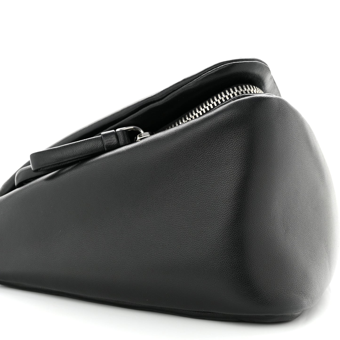 Nappa Padded Signaux Triangle Crossbody Black