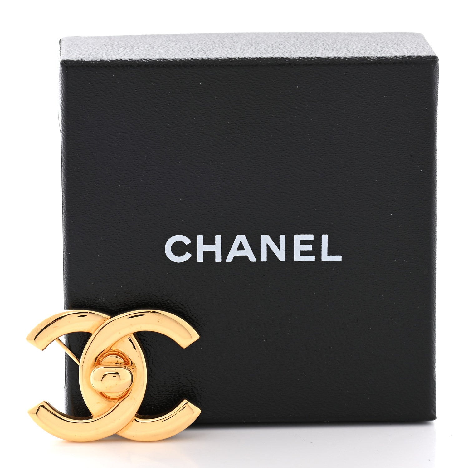 Chanel Metal CC Turn Lock Brooch Gold 5 of 5