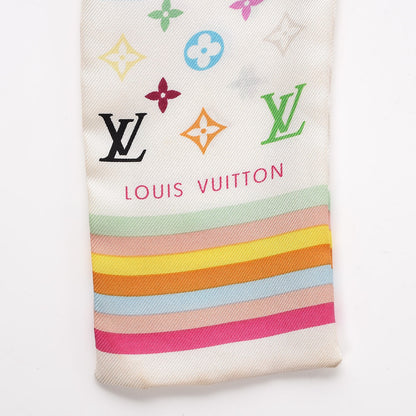 Louis Vuitton Silk Monogram Multicolor Bandeau White 4 of 6