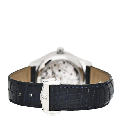 Omega Stainless Steel Alligator 41mm De Ville Hour Vision Automatic Watch Blue 433.13.41.21.03.001 3 of 5
