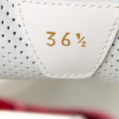 Christian Louboutin Transparent Mesh Patent Calfskin Sharkina Sneakers 36.5 White Loubi 9 of 10