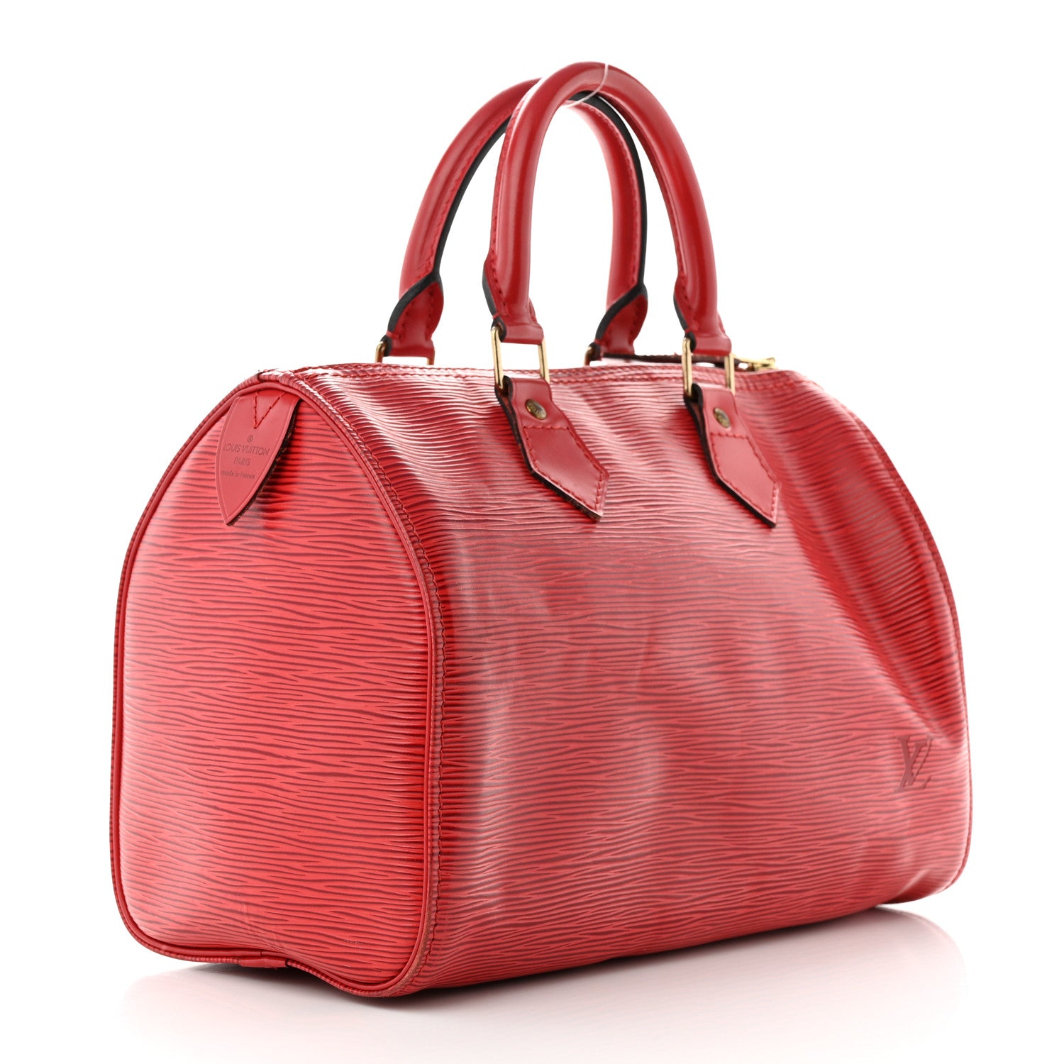 Louis Vuitton Epi Speedy 25 Castillan Red 3 of 11