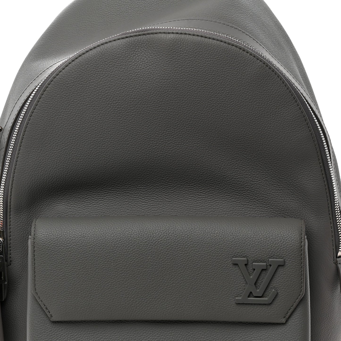 Grained Calfskin Aerogram Takeoff Backpack Grey