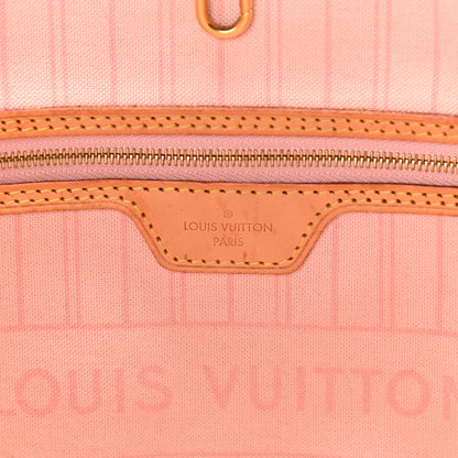 Louis Vuitton Damier Azur Neo Neverfull MM Rose Ballerine 7 of 11