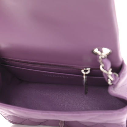 Chanel Lambskin Quilted Mini Square Flap Purple 5 of 10