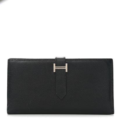 Hermes Epsom Bearn Gusset Wallet Black 2 of 16