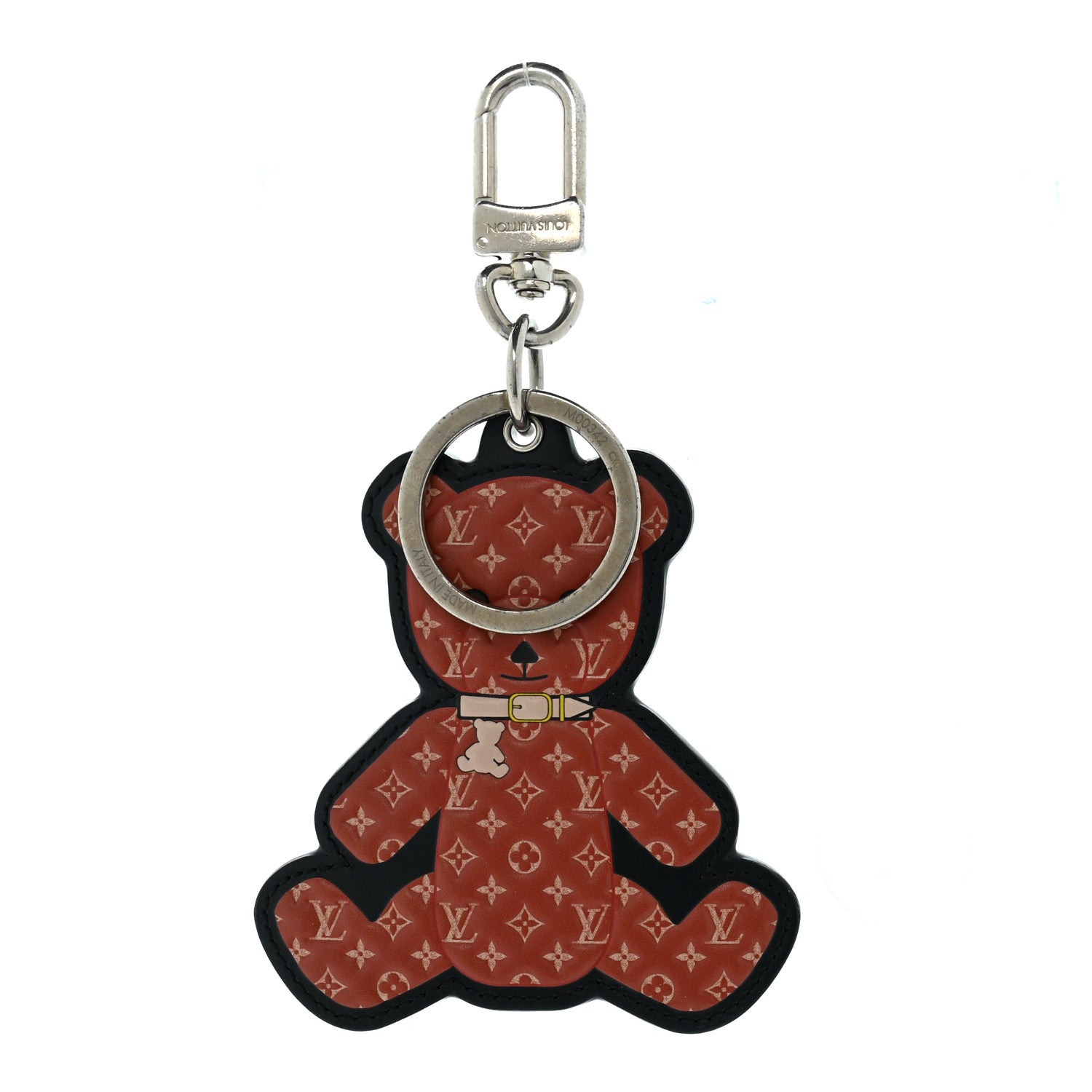 Louis Vuitton Monogram Teddy Bear Bag Charm Key Holder Brown 1 of 3