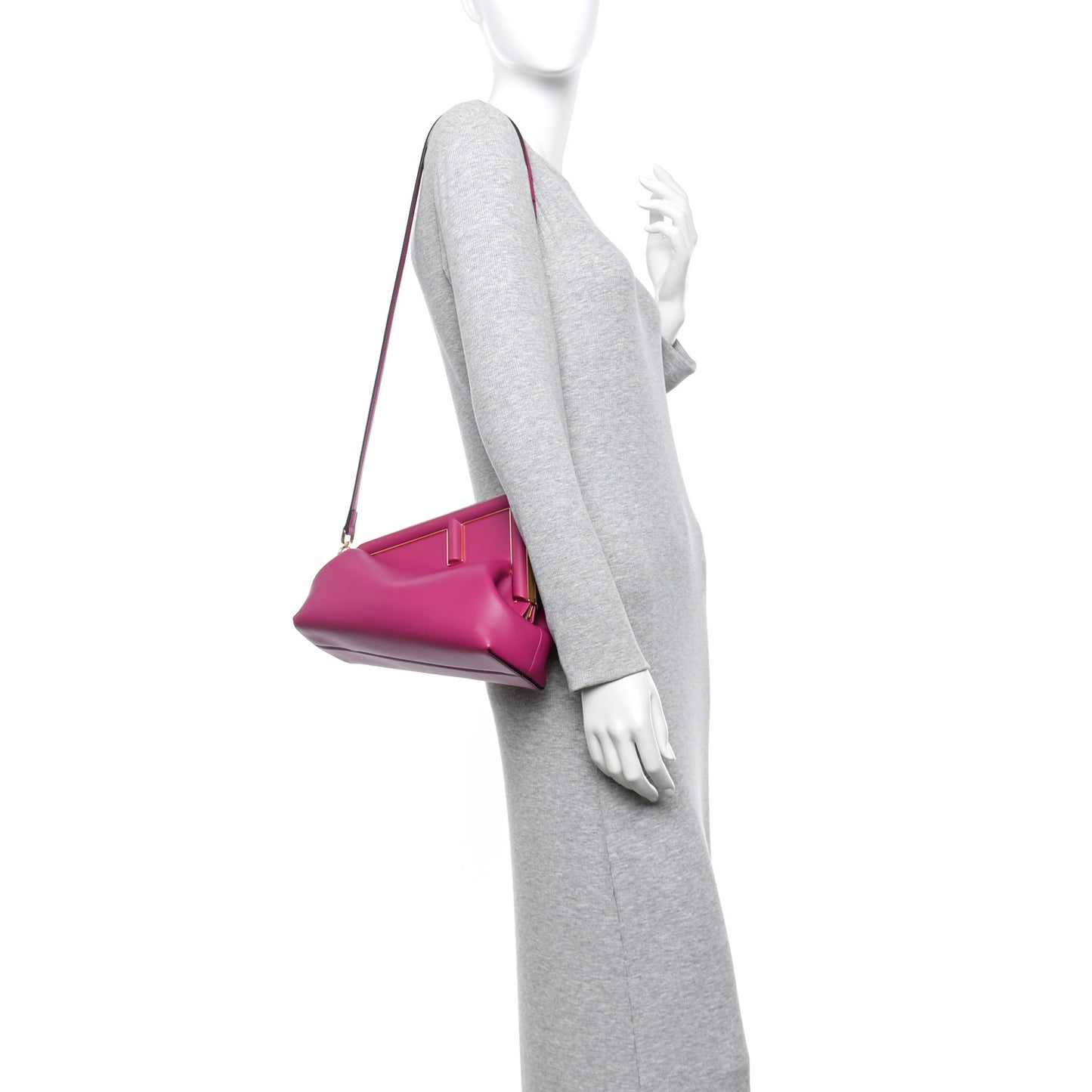 Shiny Nappa Midi Fendi First Ciclamino Pilar