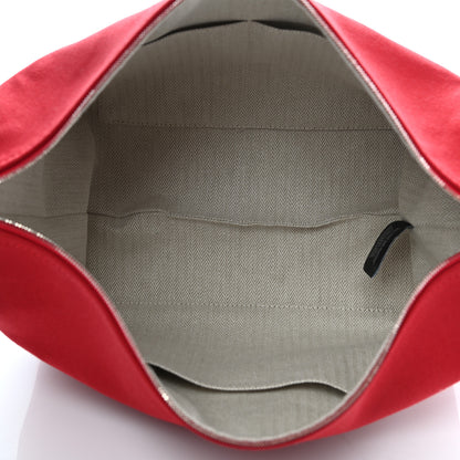 Hermes Canvas Large Bride-A-Brac Pouch Rouge 5 of 13