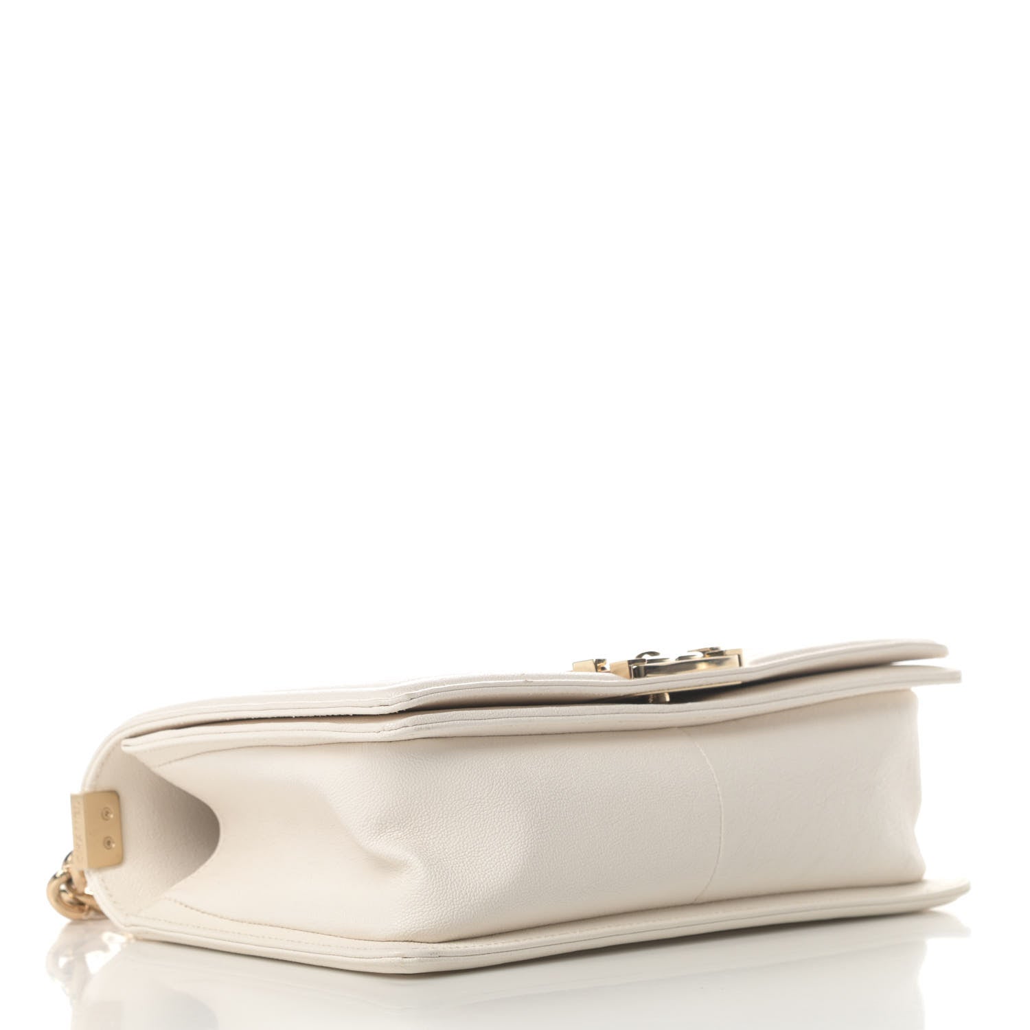 Chanel Caviar Quilted Medium Boy Flap White 3 of 4