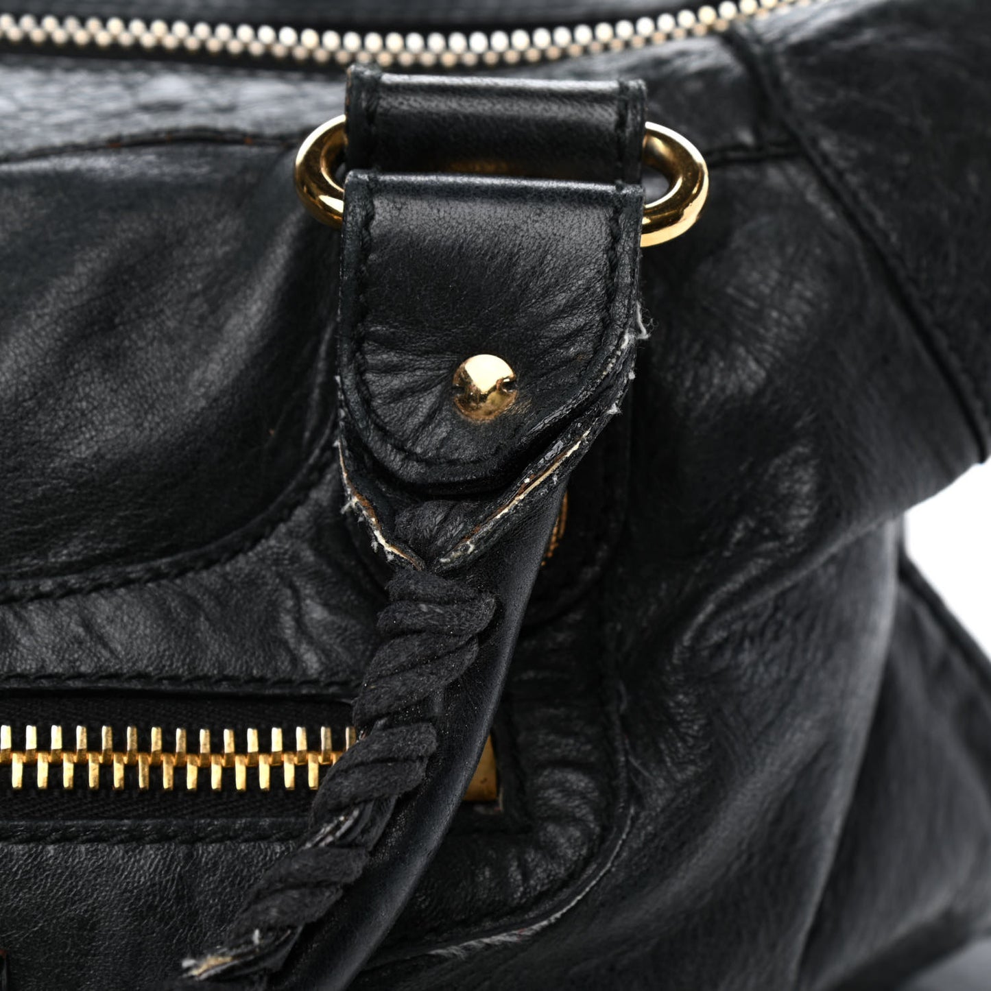 Agneau Giant 21 Gold Hardware Work Black