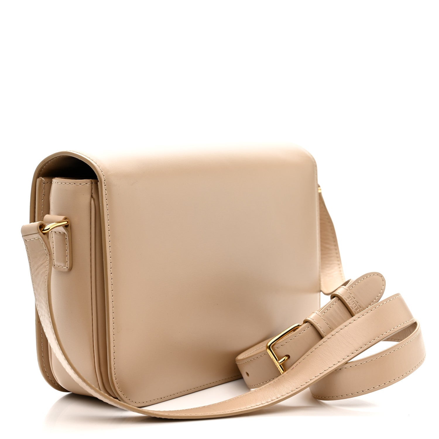 Celine Shiny Calfskin Medium Triomphe Nude 2 of 16