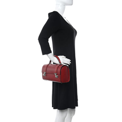 Moynat Box Calfskin Cabotin Red 2 of 10
