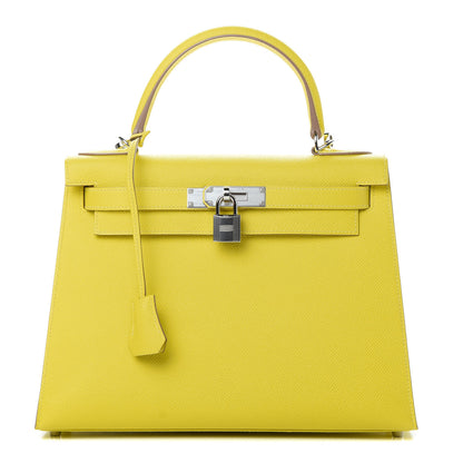 Hermes Epsom Kelly Sellier 28 Lime 1 of 11