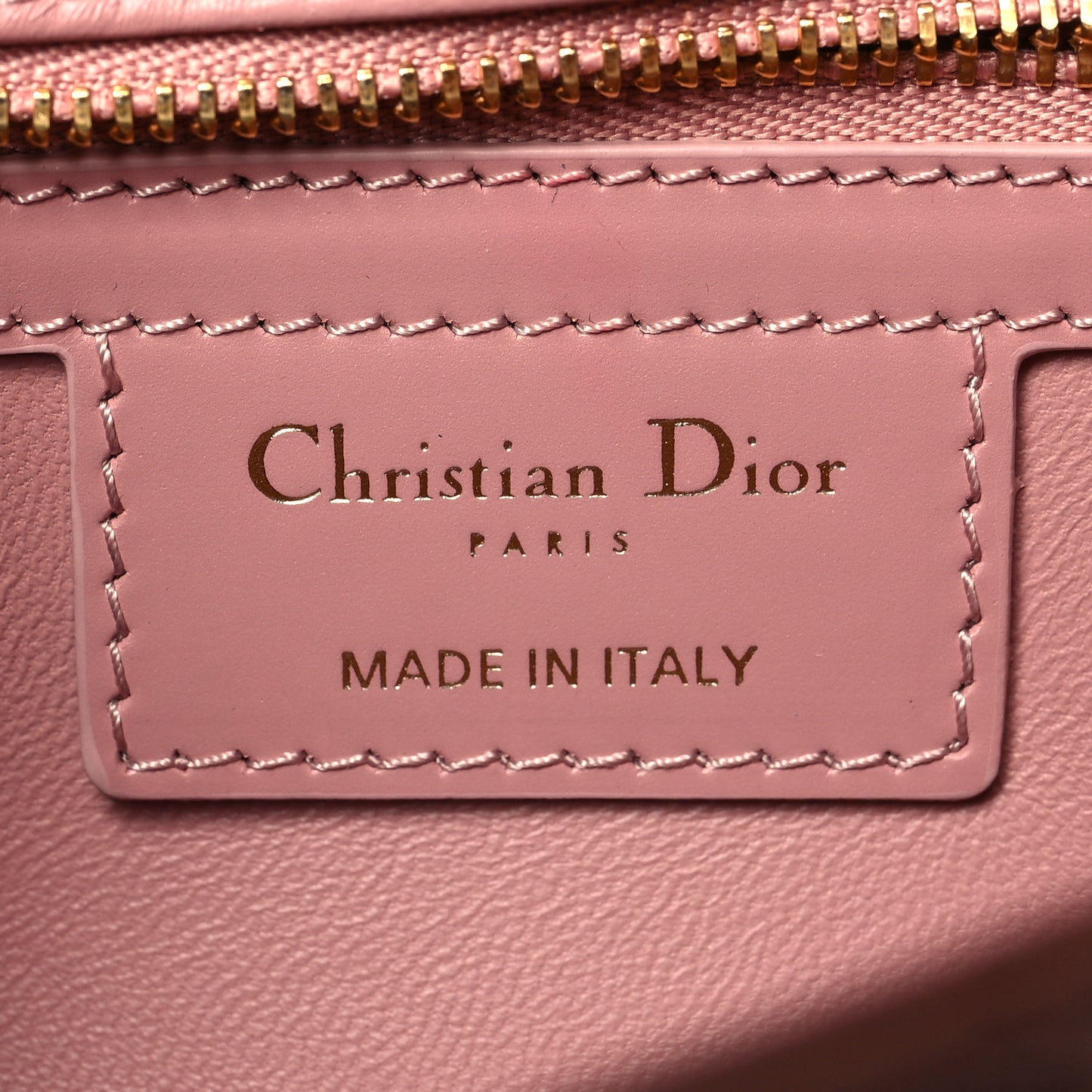 Lambskin Macrocannage Small Dior Caro Bag Pink